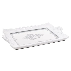 INART dekorativna tacna 40 × 26 × 3 cm, bijela