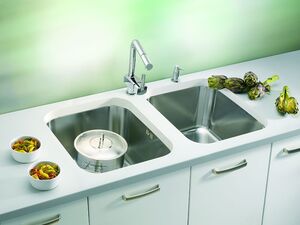Alveus sudoper Variant 10, 480 × 400 mm, dubina 180 mm, satinirani inox, 1042481