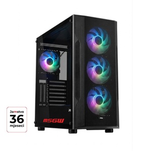 MSGW gaming računar Gamer R7 A107, AMD Ryzen 7 5700X, 16GB DDR4 RAM, 1TB SSD, NVIDIA GeForce RTX 5060 Ti 8GB GDDR7, FreeDOS