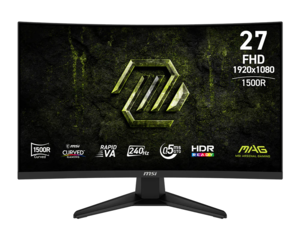 MSI gaming monitor MAG 275CF X24 zakrivljeni, 27", FullHD, VA, 300 cd/m2, AMD FreeSync Premium, HDR Ready, HDMI x2, DP, 240Hz, 0.5ms