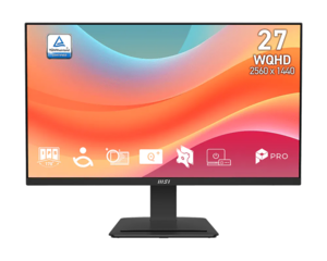 MSI monitor PRO MP273Q E7, 27", WQHD, IPS, 250 cd/m2, Adaptive-Sync, HDR Ready, HDMI x2, DP, 75Hz, 1ms