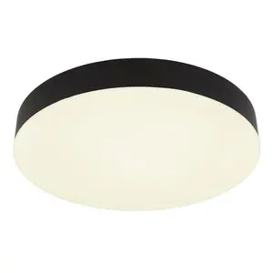 Globo plafonjera crna mat LED 13384-24