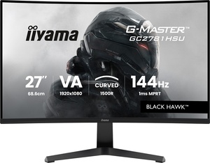 IIYAMA G-Master gaming monitor GC2781HSU-B1 zakrivljeni, 27", FullHD, VA, 350 cd/m2, AMD FreeSync, 144Hz, 1ms