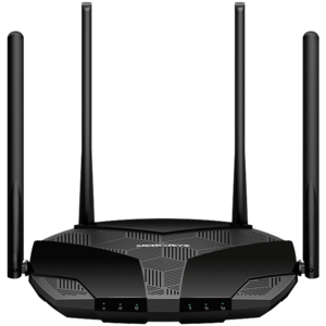 Mercusys MB235-4G AC1200 Wi-Fi 4G+ LTE Router, Build-In 300Mbps 4G LTE Modem, 300 Mbps at 2.4 GHz, 867 Mbps at 5 GHz, 4G+ Cat6 300/50 Mbps, 2x External Fixed Wi-Fi Antennas, 2x External Detac