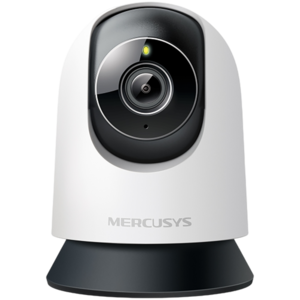 Mercusys MC230 Pan/Tilt AI Home Security Wi-Fi Camera, 3K Resolution (2880x1620), Pan and Tilt, Built-in Microphone and Speaker, 850nm IR LED and Color Night Vision, 2.4 GHz Wi-Fi, MERCUSYS A