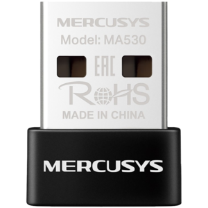 Mercusys MA530 Bluetooth 5.3 Nano USB Adapter, Bluetooth 5.3, Nano-Size, USB 2.0, Supported operating systems include Win 11/10/8.1/7, Work with devices supported the earlier Bluetooth versio