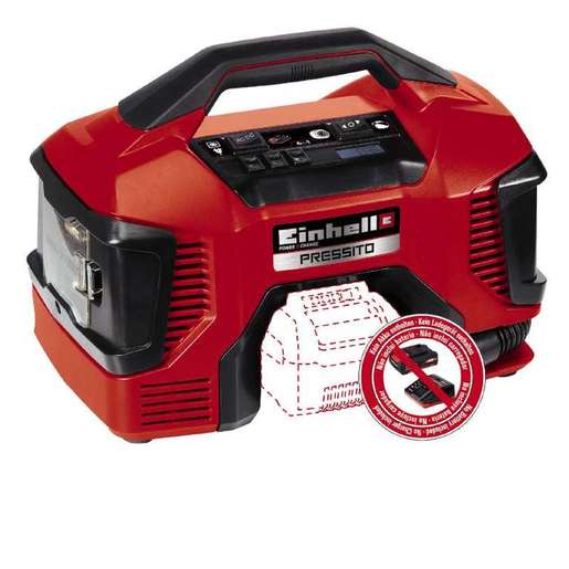 Einhell PXC Hibrid kompresor PRESSITO + 18V 2,5Ah PXC Starter Kit