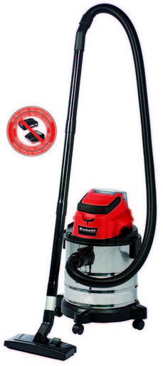 Einhell PXC akumulatorski usisavač TH-VC 18/20 Li - SOLO + 18V 2,5Ah PXC Starter Kit