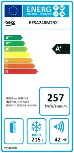 Beko zamrzivač  RFSA 240 M23X