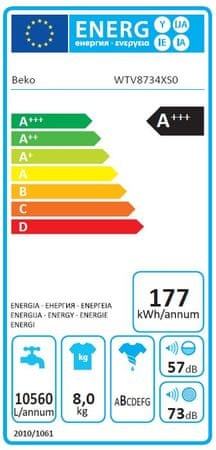Beko mašina za veš WTV 8734 XS0