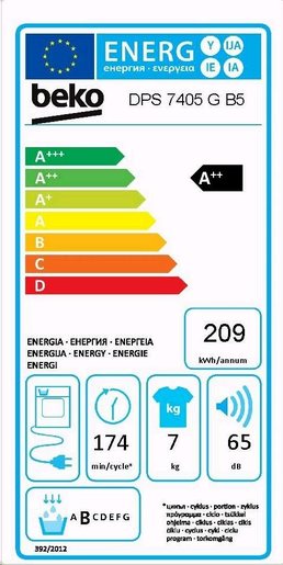 Beko sušilica DPS 7405 GB5