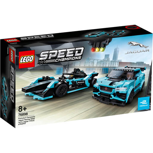 LEGO 76898  Formula E Panasonic Jaguar Racing GEN2 car & Jaguar I-PACE eTROPHY