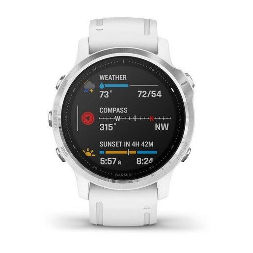Garmin Fenix 6S Silver / bijeli sa bijelim ramenom