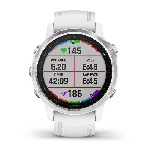 Garmin Fenix 6S Silver / bijeli sa bijelim ramenom