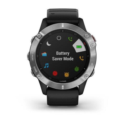 Garmin Fenix 6 Silver / crni remenom