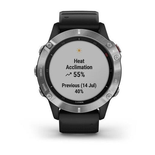 Garmin Fenix 6 Silver / crni remenom
