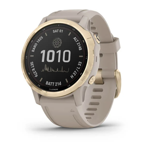 Garmin Fenix 6s PRO Solar Amethyst steel / shale gray remen