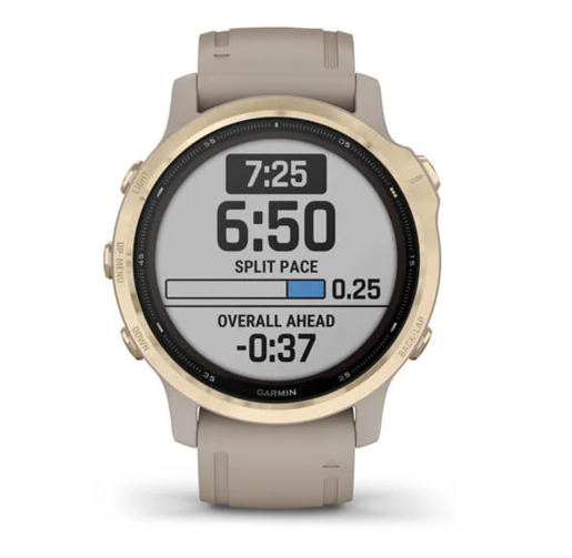 Garmin Fenix 6s PRO Solar Amethyst steel / shale gray remen