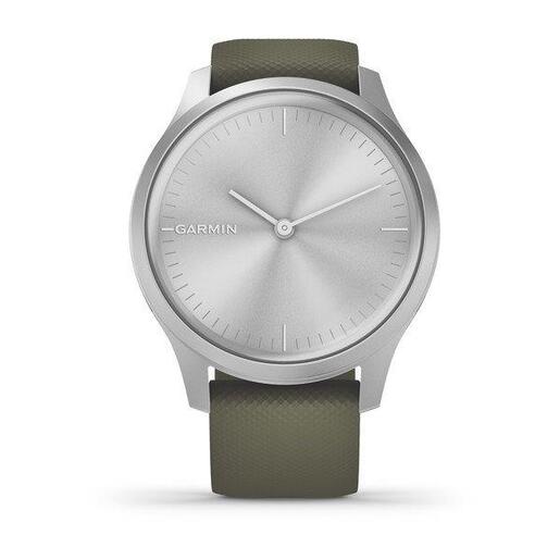 GARMIN Vivomove Style pametni sat / srebreno kućište / zelena narukvica