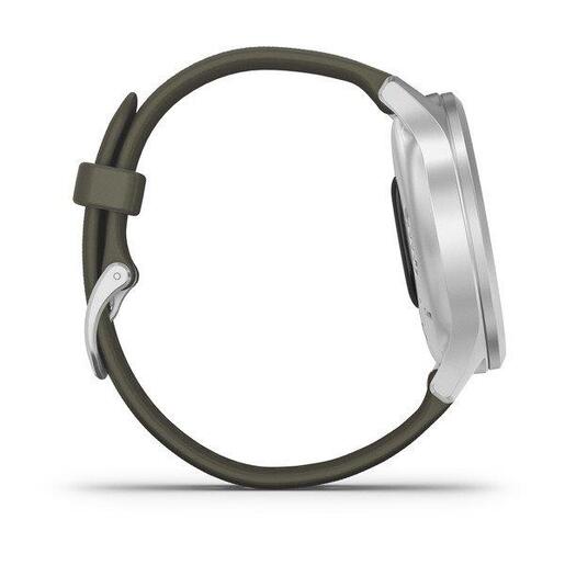 GARMIN Vivomove Style pametni sat / srebreno kućište / zelena narukvica