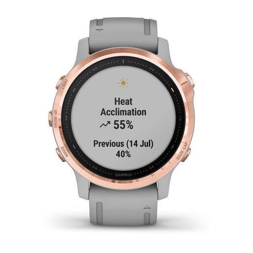 Garmin Fenix 6S Sapphire Rosegold / sivi sa sivim remenom