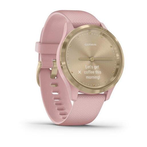 GARMIN Vivomove 3S pametni sat / zlatno kućište / roza narukvica