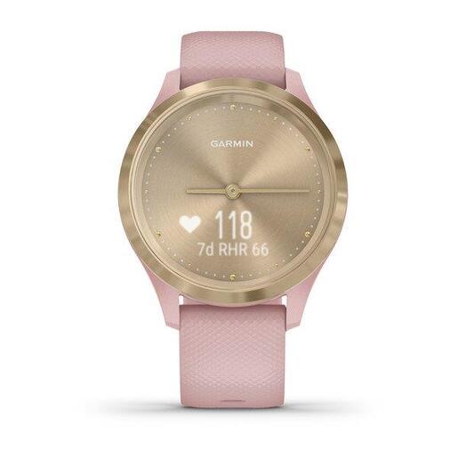 GARMIN Vivomove 3S pametni sat / zlatno kućište / roza narukvica