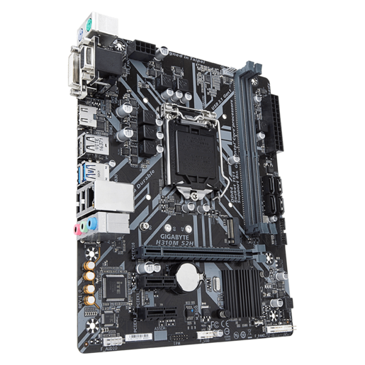 Gigabyte Main Board Desktop H310 (S1151, 2xDDR4, HDMI, DVI-D, VGA, 1xPCIex16, 2xPCIex1, ALC887, Realtek 8118 Gaming LAN, 4xSATA III, M.2, USB 3.1, USB 2.0) mATX retail