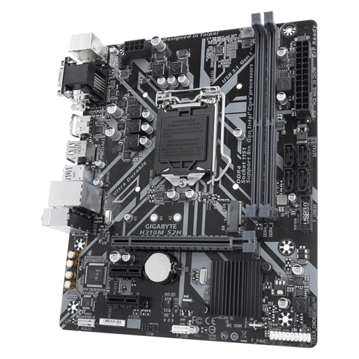 Gigabyte Main Board Desktop H310 (S1151, 2xDDR4, HDMI, DVI-D, VGA, 1xPCIex16, 2xPCIex1, ALC887, Realtek 8118 Gaming LAN, 4xSATA III, M.2, USB 3.1, USB 2.0) mATX retail