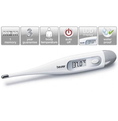 Beurer FT 09/1 digitalni toplomjer, bijeli
