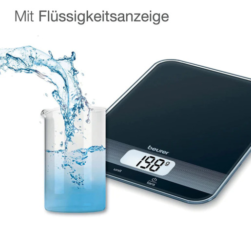 Beurer KS 19 kuhinjska vaga, crna