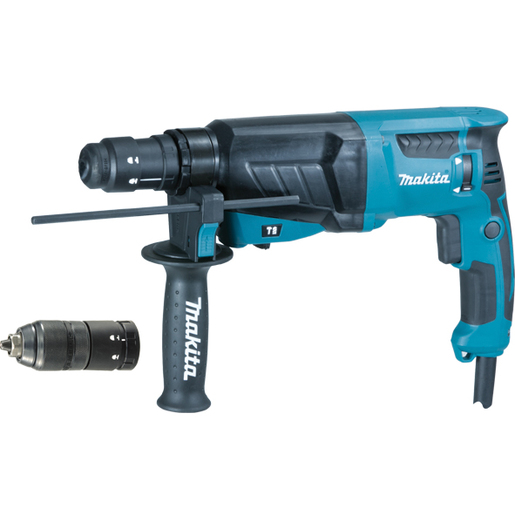 Makita čekić bušilica HR 2630T (800 W,SDS+, 2 x glava, 3 kg, kofer)
