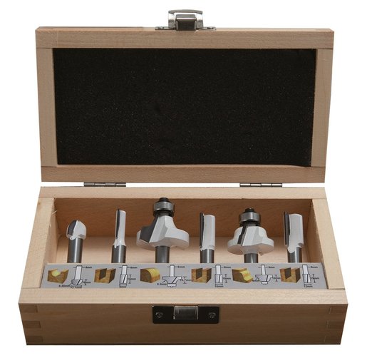 Makita 6-djelni set glodala 8mm  D-53540