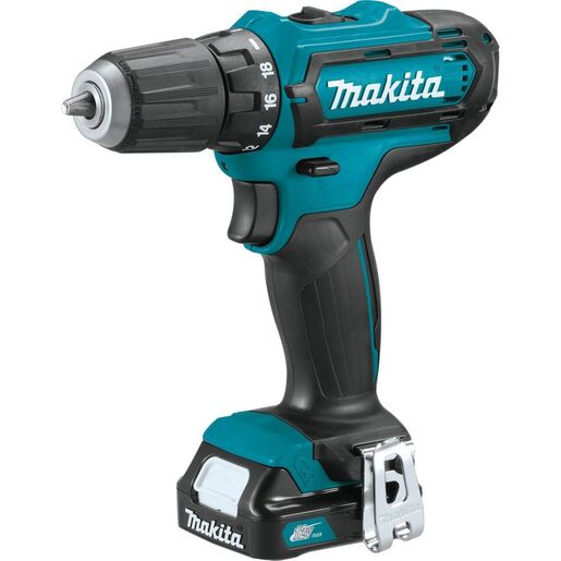 Makita akumulatorska bušilica DF333DWAE (12V,2.0Ah,Li-ion), 2 baterije, kofer, punjač