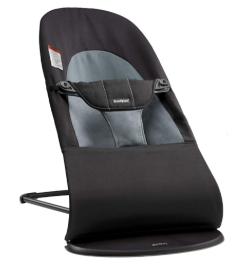 BABY BJORN Bouncer crna/tamno siva pamuk 311989