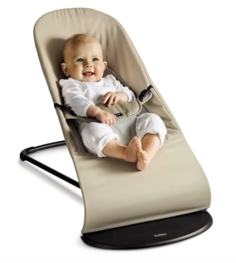 BABY BJORN Bouncer soft Jersey bež/siva