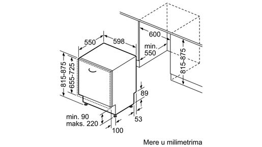 Bosch perilica posuđa SMV46MD00E