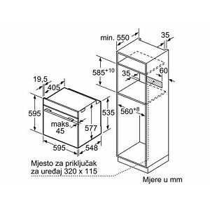 Bosch pećnica HBG633NB1