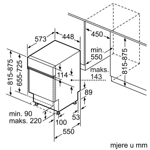 Bosch perilica posuđa SPI25CS03E