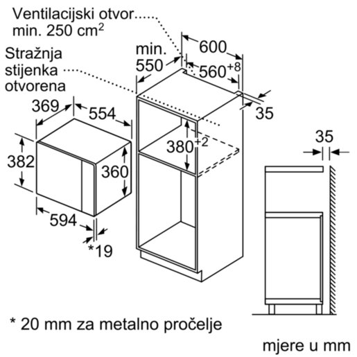 Bosch mikrovalna BFL554MB0