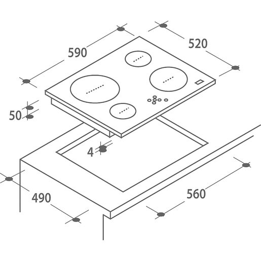 Candy ploča CH64BVT