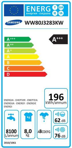 Samsung mašina za veš WW80J3283KW/AD