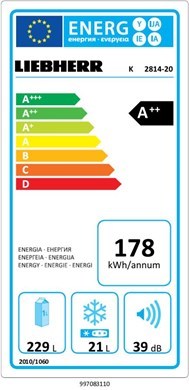 LIEBHERR frižider K 2814