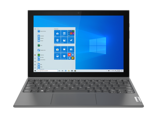 Laptop Lenovo IdeaPad Duet 3 82AT0058SC, 10,3 WUXGA IPS Touchscreen, Intel Celeron N4020, 4GB RAM, 64GB eMMC, Intel UHD Graphics 600, Windows 10 Home S