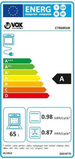 VOX štednjak CTR6001IX