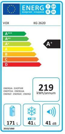 VOX frižider KG2620