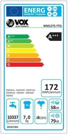 VOX mašina za veš WM 1275-YTQ