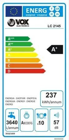 VOX perilica posuđa LC2145