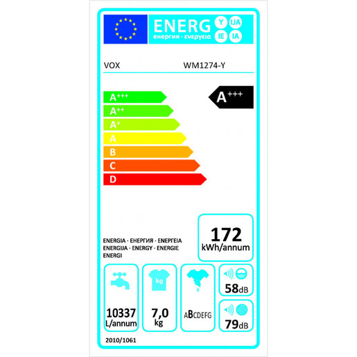 VOX mašina za veš WM1274Y