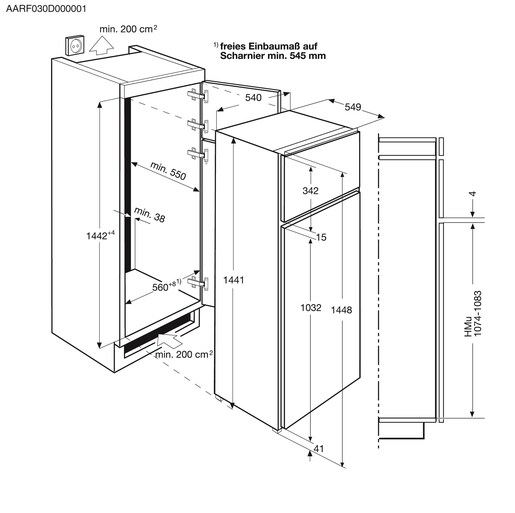 Electrolux frižider EJN2301AOW